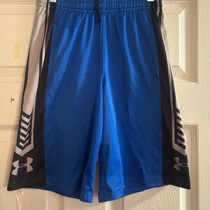 Under Armour Men's Blue and Black Athletic Shorts